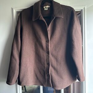 L.L. Bean fleece button shacket